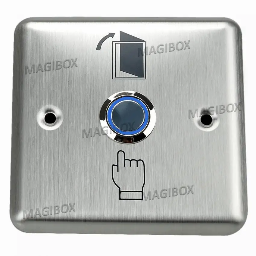 Stainless Push Release Button Door Access Control LED Switch Outputin Access Control Kits from