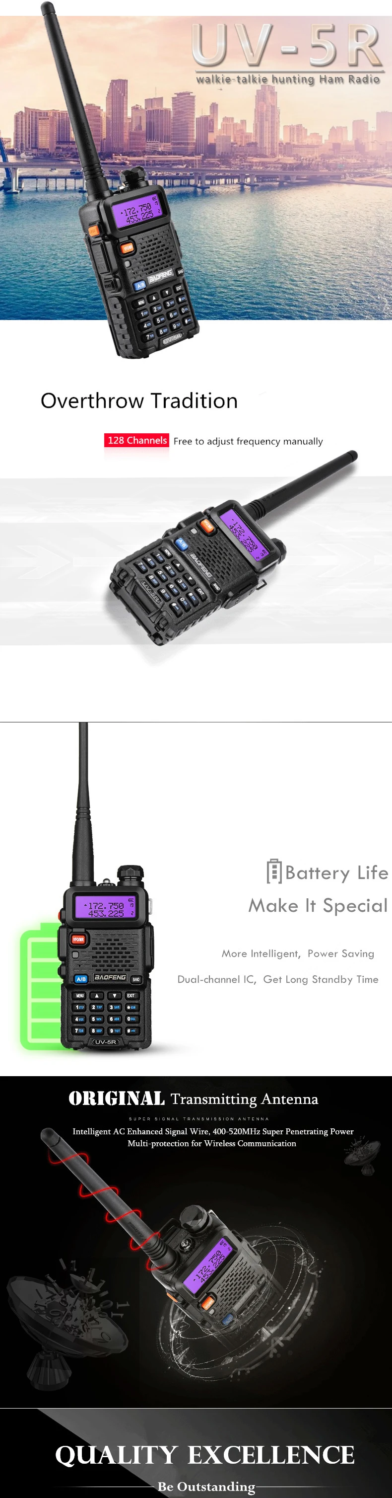 Обновление 8 Вт UV-5R 8 Вт иди и болтай Walkie Talkie “иди и 10 км uv5r рация для охоты Ham радио 10 км Baofeng UV-9R UV-82 UV-8HX UV-XR uv 5r