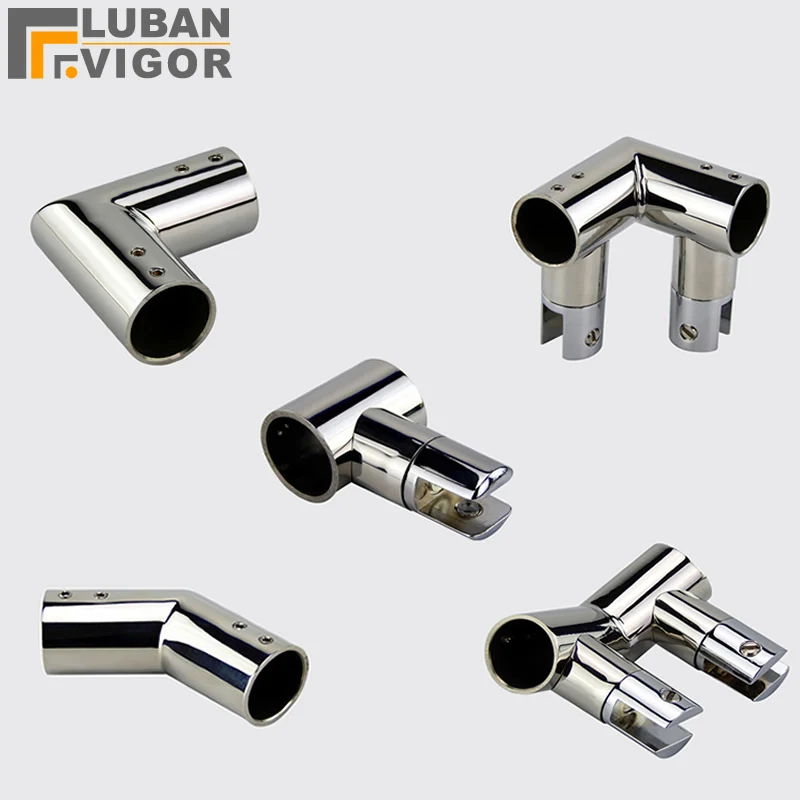 Stainless steel pipe fittings/connector,Rod hanging folders,glass