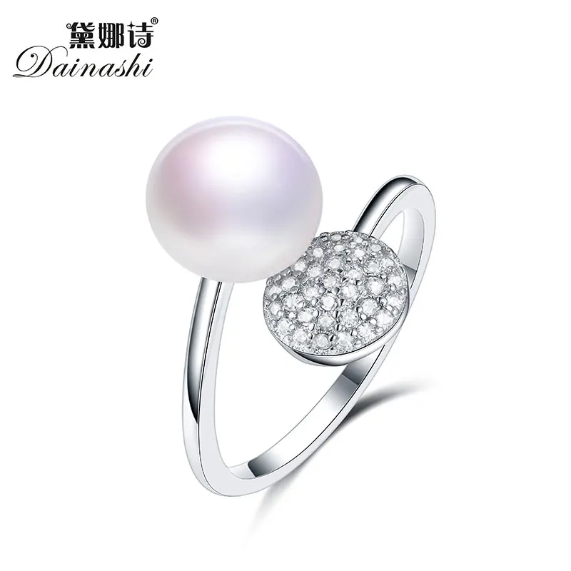 Мода Ювелирные изделия из жемчуга Роскошные Кольца 100% настоящий натуральный