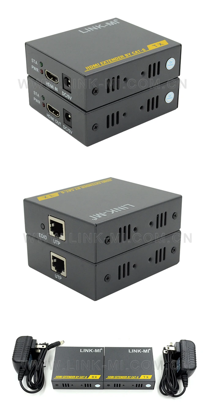 LINK-MI LM-HT204H 60m 3D 1080p HDMI Extender (2)
