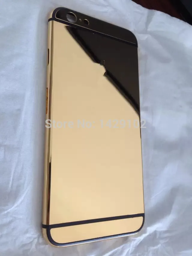 24ct Золотой корпус для iphone6 настоящая позолоченная задняя крышка корпус