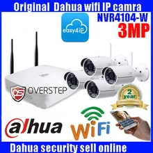 DAHUA 4ch Wifi NVR NVR4104-W система комплект с 4 шт. беспроводная камера пуля ip-камера DH-IPC-HFW1320S-W 3MP камера безопасности комплект