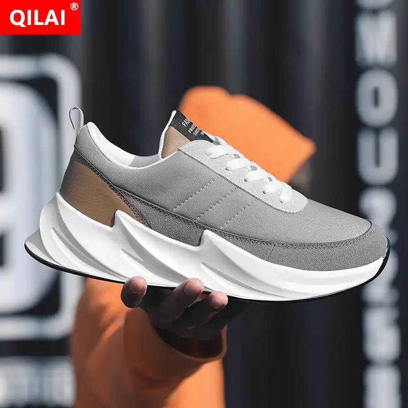 

2019 Summer Men's Mesh Shoes Fashion Thick-soled Shark Models Retro British Men's Casual Shoes Men's Shoes Tricolor 39-44