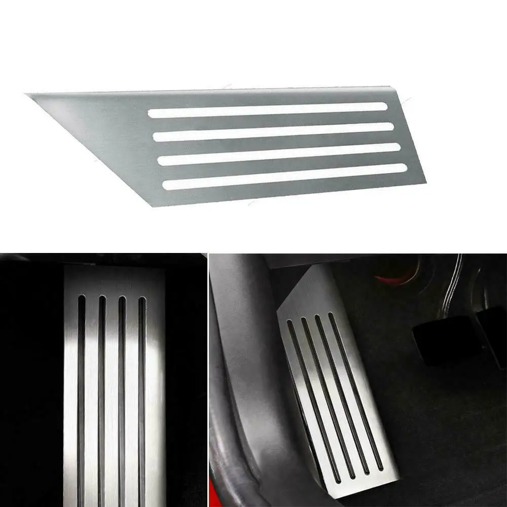 

2017~2018 39*12cm Silver Car Auto Pedal trim Replacement Parts Decor Aluminum alloy For Tesla Model 3 Practical