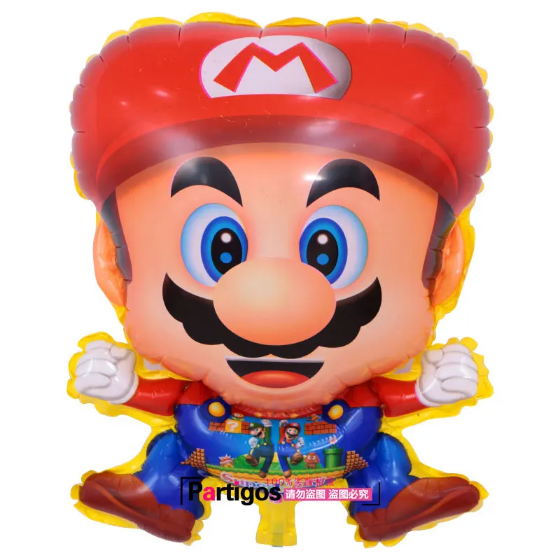 1 шт./лот 60*45 см красный Супер Марио шар классические игрушки Mario Bros воздушных