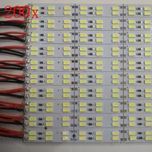DHL/CDEK, корейский чип 200 шт./лот, 30 Вт~ 32 Вт белый холодный белый двухрядный 144 светодиодный 5630 Светодиодный светильник для бара, DC12V светодиодный