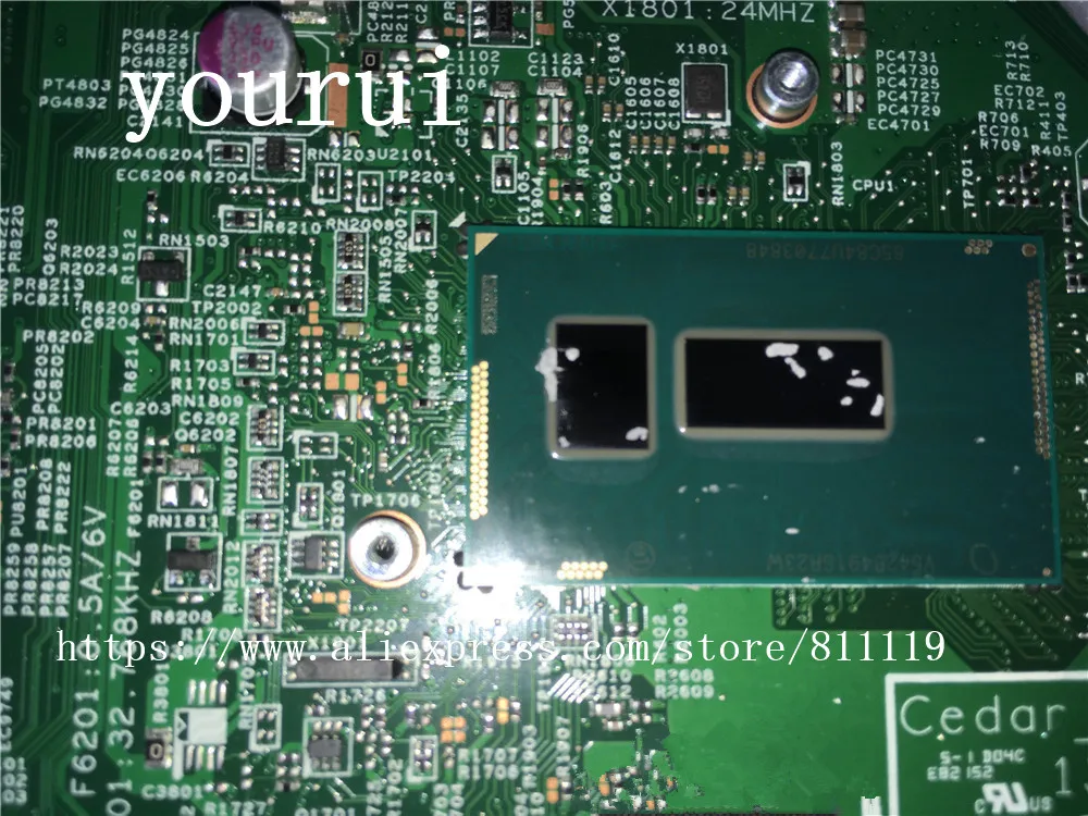 Yourui для Dell Inspiron 3542 3442 ноутбук для материнская плата V162V 0V162V CN-0V162V 13269-1 ПРБ; FX3MS REV; A00 i7-5500U Процессор Тесты ОК