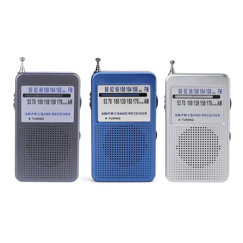 OOTDTY портативный AM/FM 2 полосный цифровой дисплей карманный радиоприемник с