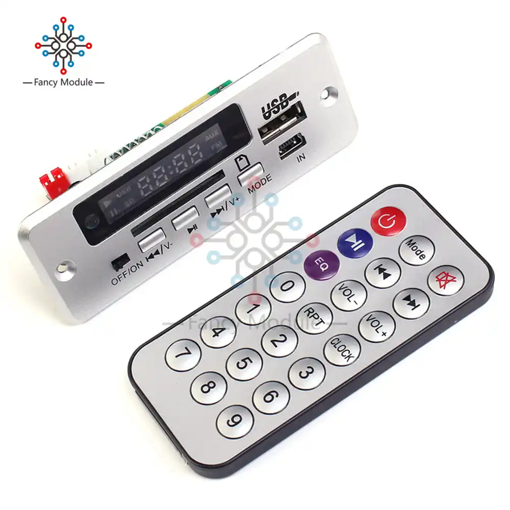 Audio AUX avec télécommande IR Décodeur MP3+WAV+WMA Board 2 W Amplificateur TF carte