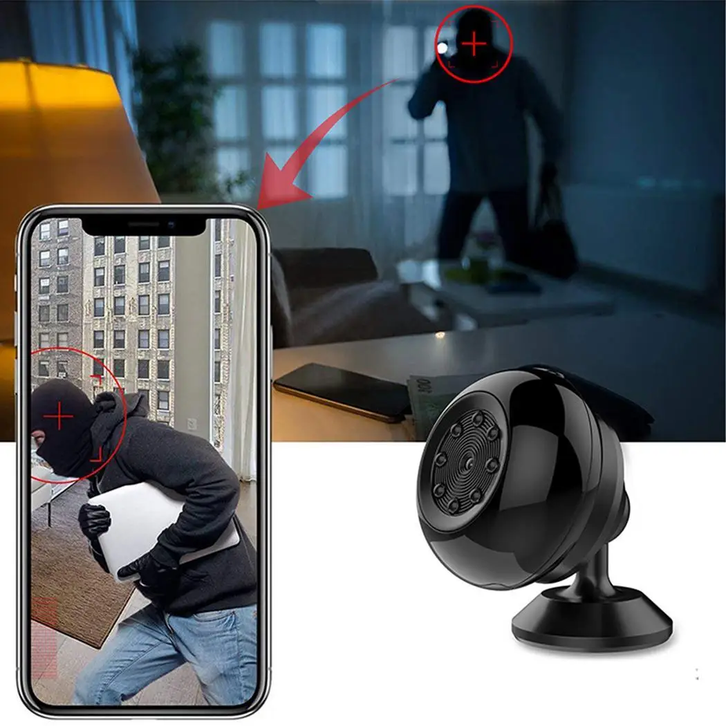 

4K HD 1080P Mini Camera WIFI Home, Office, etc Night Vision Camcorder Wireless DVR Home 0.001 (Lux) Security