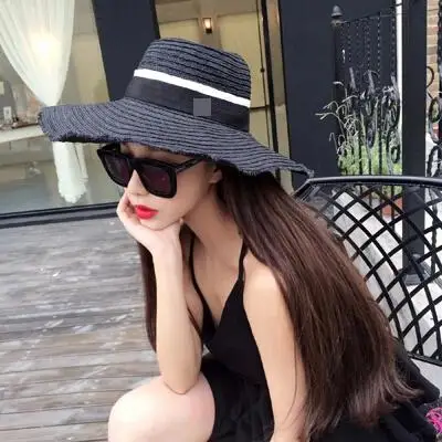 

sombreros women summer hat, big bongrace straw sunhat fashionable beach hats for women vacation hat