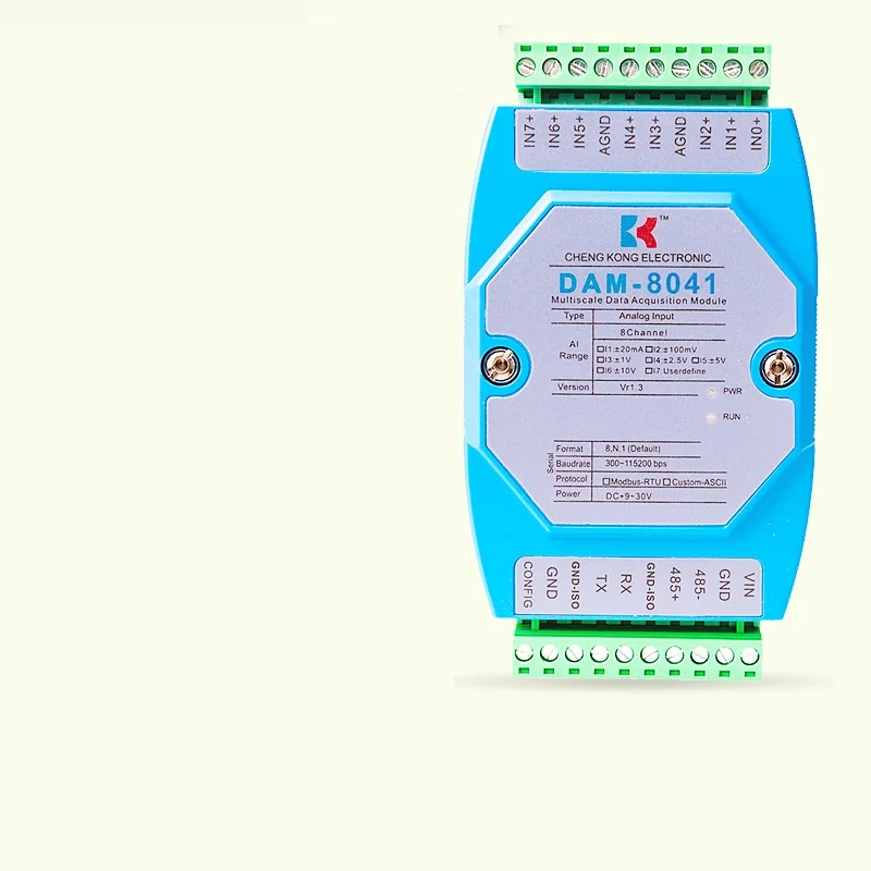 4 20мА до rs485/232 Высокоточный аналоговый входной модуль Modbus protocol DAM 8041|Крышки