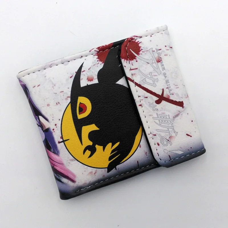 2 стиля красочного аниме Акаме Ga KILL PU короткий складной кошелек Akame Comics короткий кошелек красочная печать сумка для денег с кнопкой - Цвет: Akame Ga KILL 2