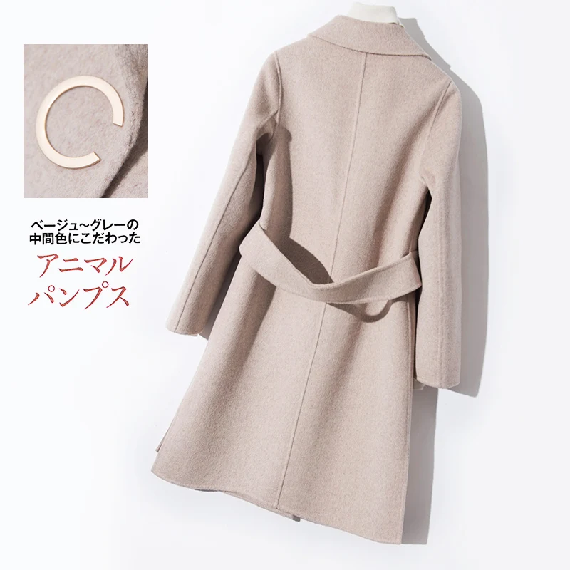 Women Jackets 100% Wool Hight Quality Coats 2018 Winter New Arrival C-word button Outwear Woman Standard Clothes Free Shipping Coats