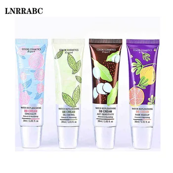 

LNRRABC Fashion Natural Nourishing Whitening Brighten Nude Makeup Foundation Concealer BB Cream Make Up Tools