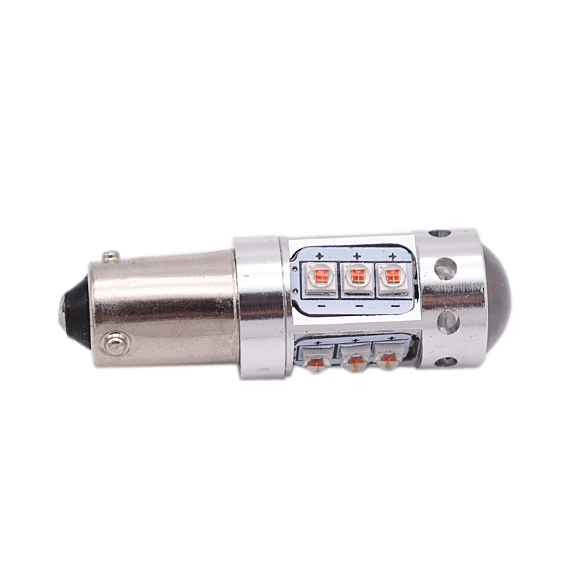 Leites 2PCS H6W H21w BAY9S BA9S BAX9S T4W XBD Chips Led White Canbus Error Free LED Reverse Lights 80W WhiteAmberYellow .5