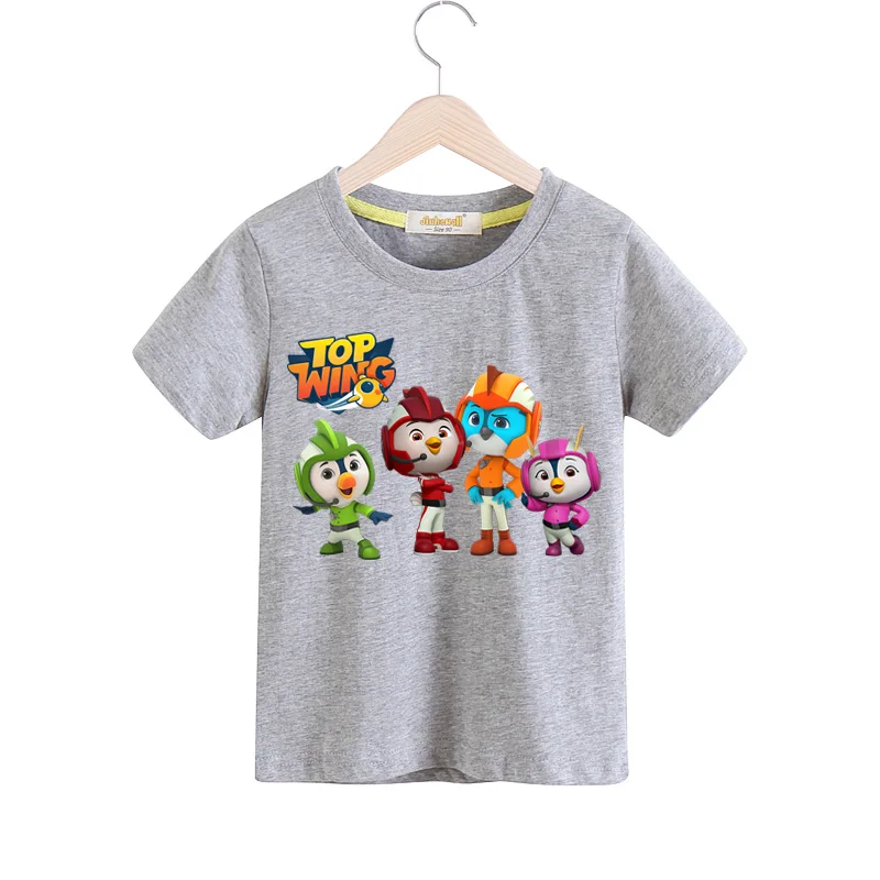 Boys Girls Top Wing Cartoon T-shirts Costume Children Summer Clothing Baby 100%Cotton T Shirts Kids Tee Top Child Tshirts TX155 (4)