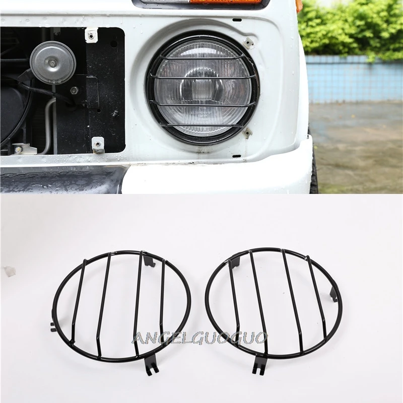 Car styling Metal For LADA NIVA Front Headlights Protection Frame Cover Trim