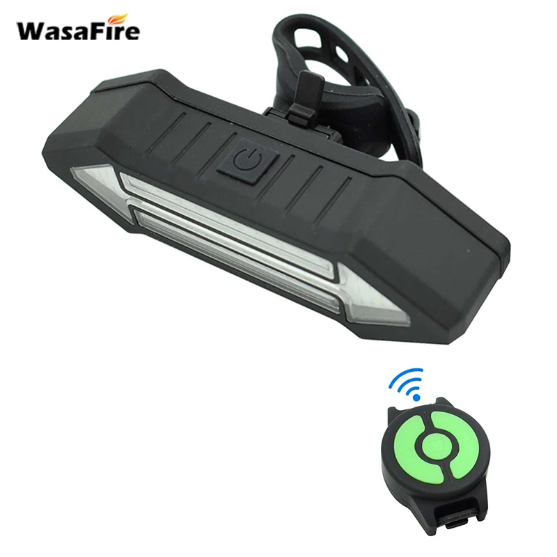 

WasaFire Bicycle Rear Lamp 4 Modes LED Red Remote Control Arrow bike Shape Turn Light USB Rechargeable Bike Taillight Rearlamps