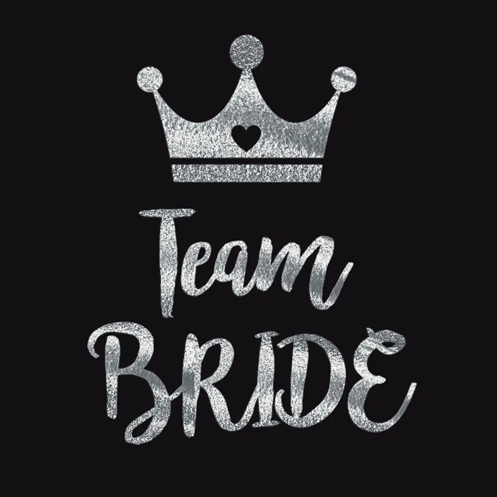 25 шт покрытые серебром Свадебные девичник вечерние команда надпись Bride Tribe чтобы