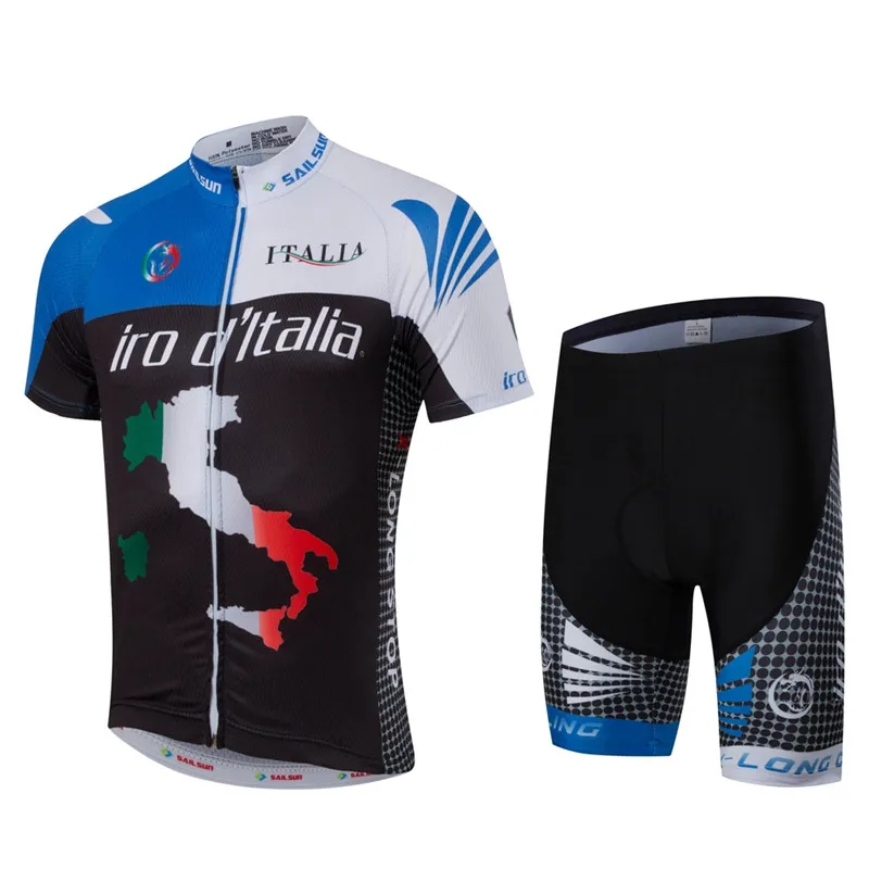 Горячая мужская синяя MTB велосипедная одежда летняя одежда для велоспорта нагрудник шорты черный Спорт на открытом воздухе Pro команда ropa велосипед верхняя одежда - Цвет: Jersey shorts