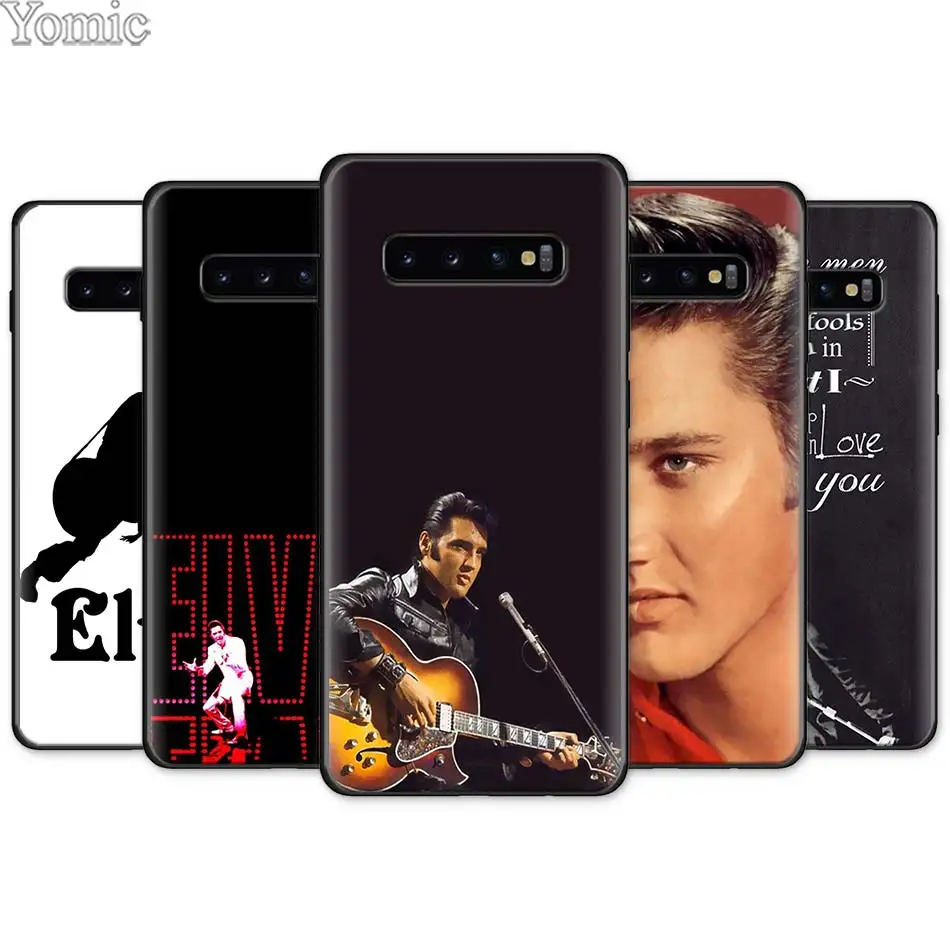 Черный чехол Elvis Presley из ТПУ для Samsung Galaxy S20 FE S21 Note 20 Ultra S10 10 Lite S9 Plus S8 S10e мягкий
