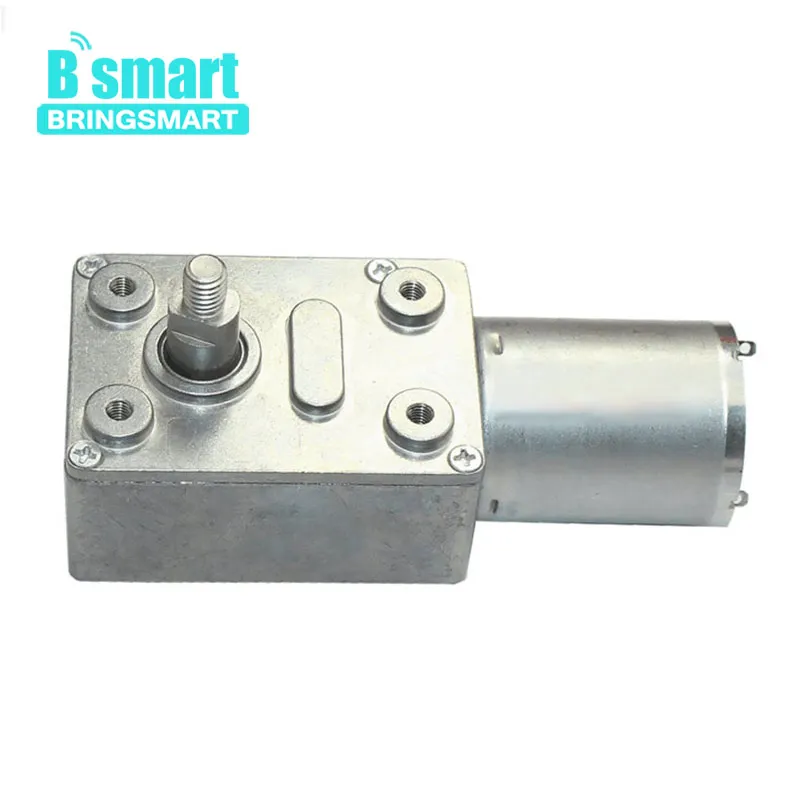 Bringsmart JGY370 червячный двигатель постоянного тока 6 в 12 В 24 мини 8 мм выходной вал M5