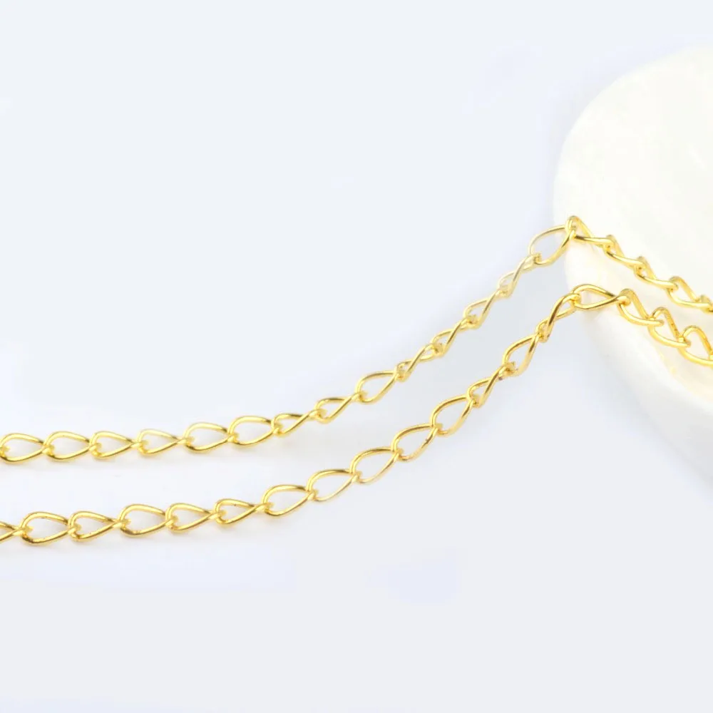 5 Meter width3.2MM Iron Necklace End Chains Extended Chains Diy