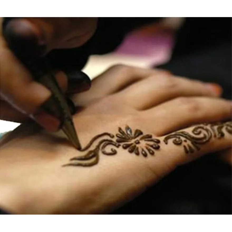 Конусы с хной, индийская хна, паста для временных татуировок, наклейки для боди-арта, краска для тела для мехенди, безопасная, водостойкая