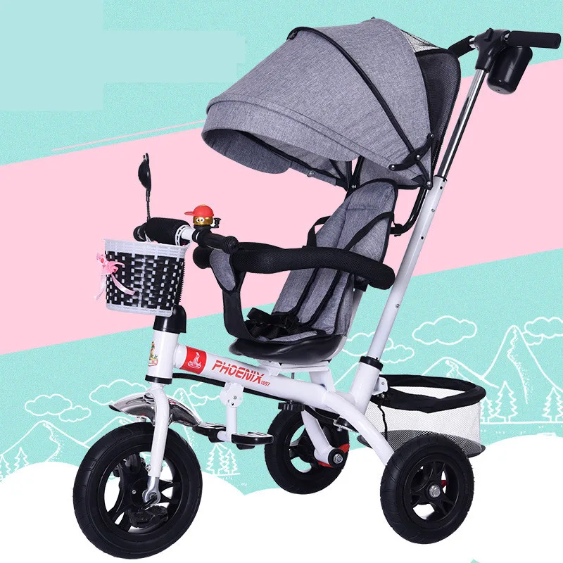 Flash Deal New Brand 1-6 Years Child Tricycle High Quality Swivel Seat Child Tricycle Bicycle Baby Buggy Stroller Bmx Baby Car Bike 0