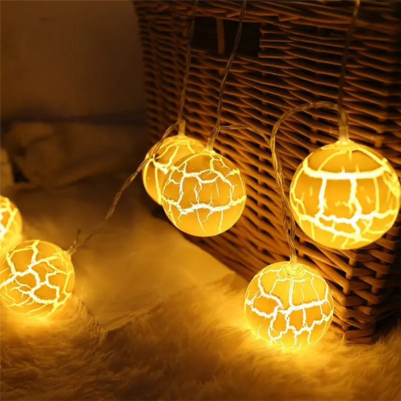  Ice crack ball 1.5M Wedding Outdoor Fairy String Light Lamp Party Home Decor Lamp string lights set 40JA1103