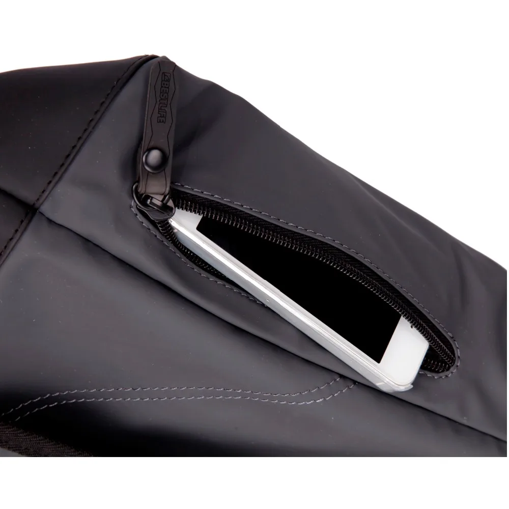 BESTLIFE casuales de los hombres mochilas de cuero de PU Flip Mochila Escolar de Moda hombre urbano impermeable bolsas de viaje Mochila BESTLIFE casuales de los hombres mochilas de cuero de PU Flip Mochila Escolar de Moda hombre urbano impermeable bolsas de viaje Mochila