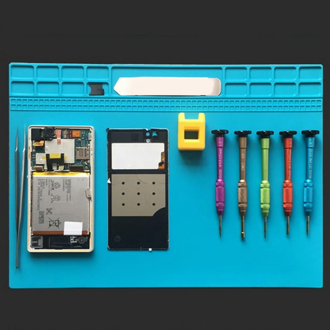 

Hot Heat-resistant Soldering Mat Silicone Heat Gun Soldering Station Insulation Pad Repair Tools Maintenance Platform Desk Mat