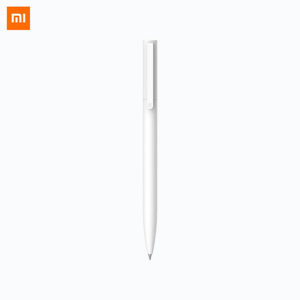 Новинка, гелевая ручка Xiaomi Mijia, прессованная ядро, MiKuni, японская чернильная заправка, 0,5 мм, черная ручка для письма, для школы, офиса, дома - Цвет: Белый