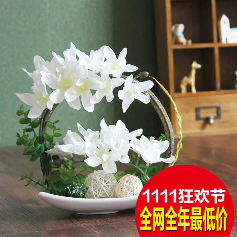 

Artificial flower thai orchid silk flower decoration flower tracery artificial rack new arrival flower
