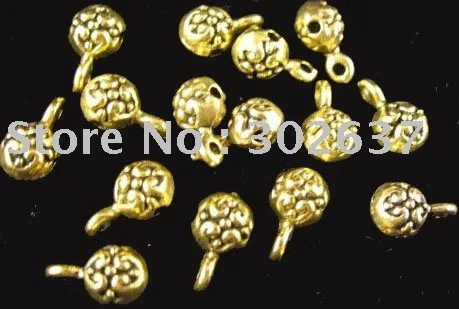 

FREE SHIPPING 300pcs Antiqued gold floral decorative bail A1481G