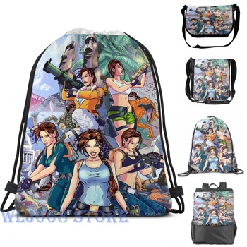 

Funny graphic print shoulder Bags women Tomb Raider III - 20 Years of Tomb Raider Single shoulder backpack travel men