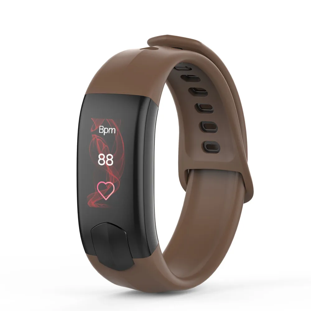 Men Women Sports Fitness SmartWatch BT 4.0 Heart Rate Exercise Step Calorie Movement Sport Smart Clock Watch For IOS Android #A