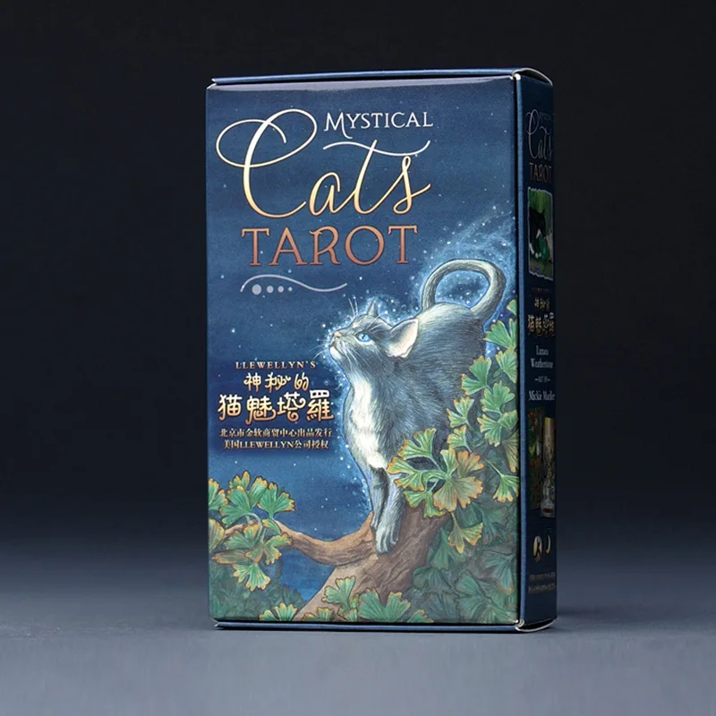 Mystial кошки настольная игра, карты Таро высокое качество бумажные карточки китайский/английское издание для Astrologer13