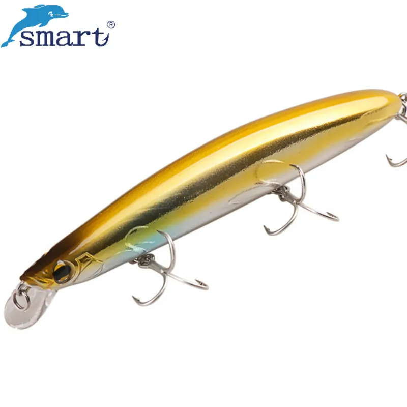 Appât De pêche intelligent 8071 méné 125mm 18.5g appât dur flottant avec crochets VMC appât artificiel Isca pour Leurre De Pesca