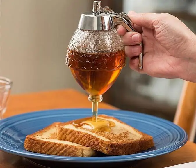 Пластиковый дозатор меда горшок для 200 мл|honey dispenser|acrylic dispenserpot 200ml |