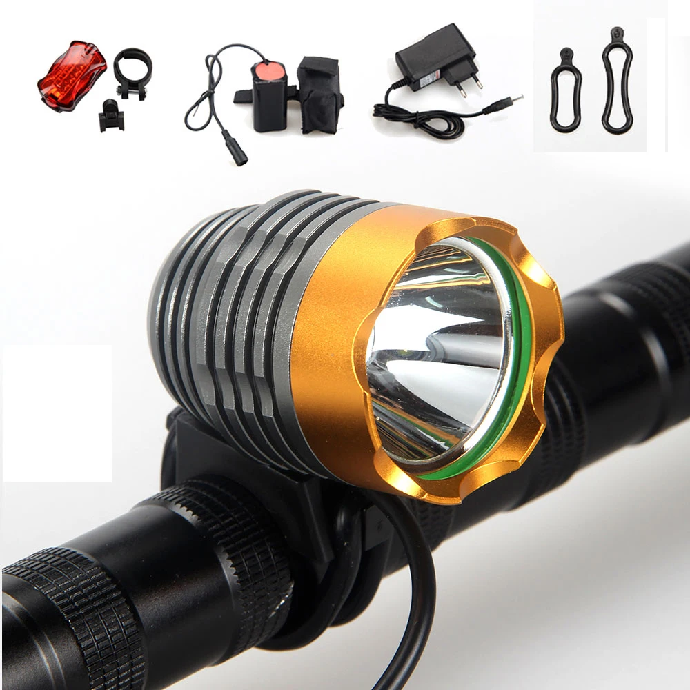 Waterproof 2000Lumens Front Bike Lamp Set XM L U2 LED Bicycle Light