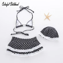 1-5 лет для маленьких девочек одежда для плавания Falbala Купальники для малышей для маленьких детей бикини купальник бикини для девушки летний купальный костюм