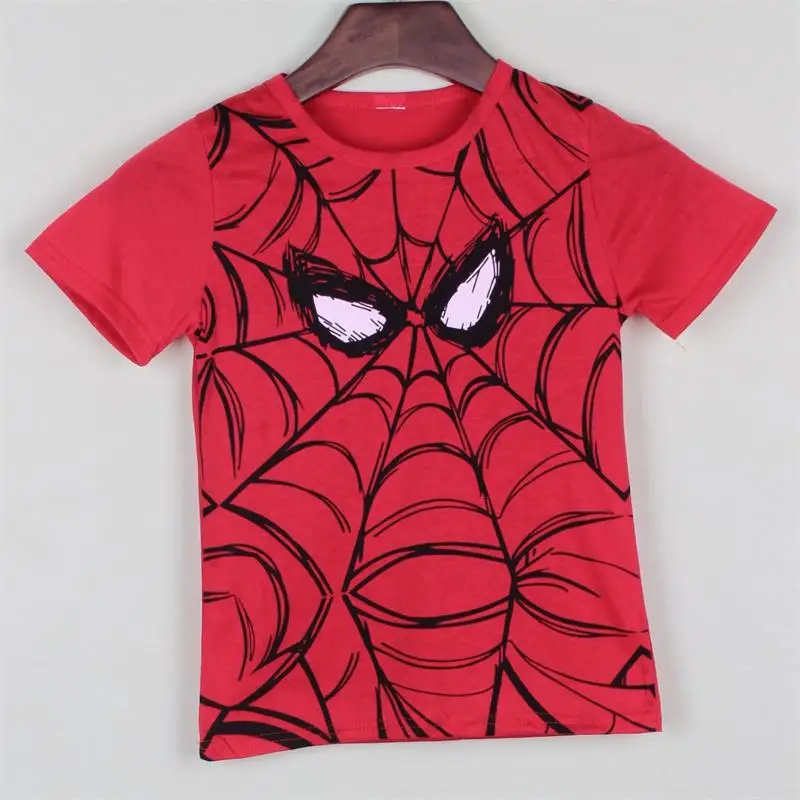

New 2018 Cartoon Hero Print Kids Baby Boy Tops Short Sleeve T-Shirt Summer Tee For 2-8years