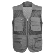 Summer Outdoor Multi-pockets Photography Men Fishing Mesh Vest Male Unloading Waistcoat Hunting Photograph Vest Jackets ,GA137 Summer Outdoor Multi-pockets Photography Men Fishing Mesh Vest Male Unloading Waistcoat Hunting Photograph Vest Jackets ,GA137