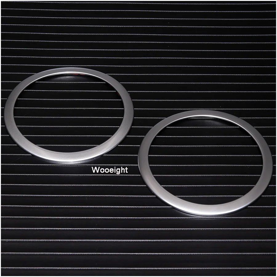 Wooeight 4Pcs ABS Chrome Car Interior Door Stereo Speaker Sound Trim Cover Decoration Ring For BMW 3 Series F30 F34 Sedan 2012-2015 (5)