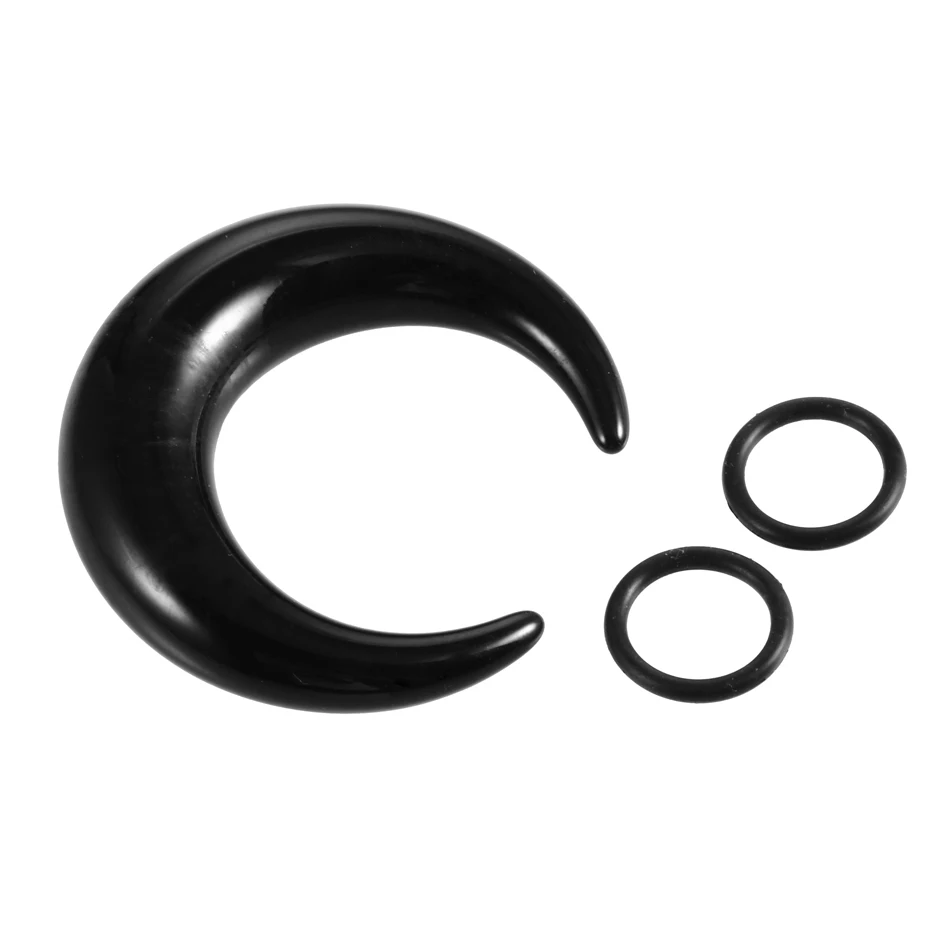 Acrylic C Sahpe alo Ear Pincher Septum Rings Piercing Ear Taper Stretcher with O-Rings Jewelry 2pcs/lot 1.6mm-14mm piercing jewelry,ear piercing jewelry,body piercing jewelry,body jewelry