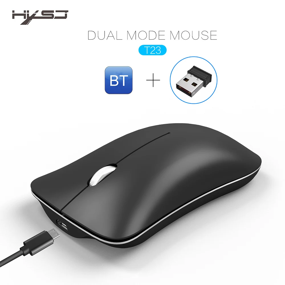 HXSJ T23 2.4GHz Wireless Mouse Bluetooth4.0 Ergonomic Vertical Mice