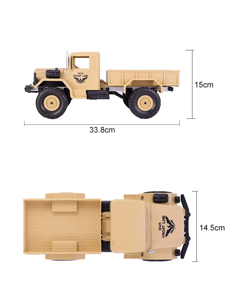 JJRC Q62 1/16 2,4 г 4WD внедорожный военный багажник гусеничный пульт дистанционного управления автомобиль долгий срок службы батареи RTR детские